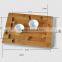 Creative Bamboo Custom Wood Tray Set With Coaster for Coffee