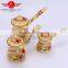 Red color arabic induction coffee pot for turkish coffee with lid