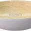 Spun bamboo salad bowls, lacquered bamboo salad bowls
