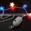 Independence day attractive red and blue lights glow in the dark 4th of july plastic flashlight bracelet
