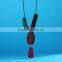 Irregular Beads Pendant Necklace Geomotric Bead Pendant Necklace Tassel Long Sweater Necklace
