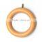 Light Brown Wood, Curtain Rod Ring Screw Eyelet To Fit Curtain Poles Up To 35mm Diameter