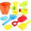 Dongguan ICTI Manufacturer 2015 Hot Newest Cheap 5 playSet Plastic outdoor activity Kids Sand toy Beach Toy