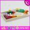 2017 Top fashion children cutting wooden food toys W10B173-S