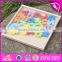 2017 New design toddlers educational wooden abc learning W14B072