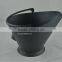 Fireplace Matte Black Iron Coal Bucket