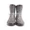 Fabric rain boots with flower fabric upper