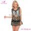 Fashion Black Transparent Woman Sexy Beach Party Wear Dress