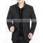 Customize fashion business woolen bomer jacket men plain wollen jacket