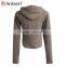 manufacturer clothing custom slim CVC women hoodies