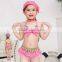 Fashion little girl's bikini with hat wholesale