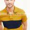 Wholesale low price custom two color polo shirt golf polo