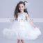 White Flower Girls Dress With Rhinestone Angel Dresses