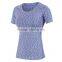 Wholesale OEM custom printing t shirt Dry Fit athletic wear women T-shirts Compression t shirt women