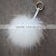 Myfur High Quality Real Raccoon Fur Keychain/Real Raccoon Fur Pom poms/Pom pom Fur Key chain