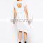 Maternity Embroidered Swing Dress With Dipped Hem China supplier