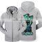 Factory Wholesale Fitness Hoodie Girl Full Zipper Hoodie Jacket Embroidered Hoodie