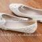 Flat-bottomed single-shoe PU rubber sole women's shoes wholesale hand-crafted water diamond wedding shoes WS030