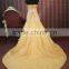 IN STOCK Off-The-Shoulder Flower party dress women's floor-length prom dress SE89