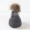 Wholesale Winter Acrylic Beanies Pompom Removeable Knitted Beanie Hat