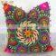 Vintage Suzani Cushion Cover Embroidered 16x16'' Indian Pillow Case Cotton Cover Throw