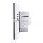 LCD Display Air Conditioning 2-Pipe Programmable Room Thermostat for Fan Coil Unit, Supports Wifi(White)