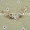 New Arrival Loving Heart Shape Opal Inset Gold Angel Wing Brooch Pins For Promotion