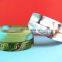 Printed Army color silicone wristbands