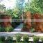 corten steel villas metal fencing gate for backyard