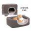 Two ways use pet bed cat cave playing pet sofa bed