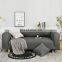 Solid Slipcover Sofa Stretchable 100% Polyester Spandex Stretch Couch Cover Loveseat Sovers