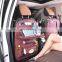 Hot selling hanging pu leather car back seat organizer