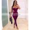 Velvet Sexy V Neck Women Matching Set Fashion 2019 Sleeveless Athleisure Two Piece Outfits Hot Bodysuit And Pants Sets