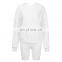 Custom Logo Women Clothing Over Size Plain Sport Hoodie & Shorts Two Piece Sets