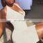 2020 Hot Sales Women Summer Bodycon Sportswear Jumpsuit Ladies Solid Color V-Neck Short Playsuit Women Clothing