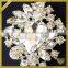 Wholesale flower hair brooches pins crystal rhinestone lady men wedding brooch FB-027