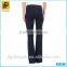 OEM service classical 100% cotton denim jeans trousers lady bell-bottoms pants