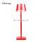 Adjustable Brightness Bedroom Table lamp Aluminium USB Rechargeable Battery LED Cordless Restaurant Modern table Light Lamps