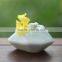 Hot Sale Small European Household Ceramic Flower Pot with Silk Cloth Flower