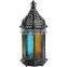 Red, Voilet Glass Moroccan Lantern
