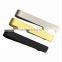 Vintage Mens Metal Silver Black Gold Tone Simple Necktie Tie Pin Bar Clasp Clip