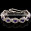 Free Shipping Energy Bracelet , Braided Silicone charm bracelet Pulsera para Novia esposa