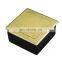 JS-DC146 Golden Brushed module german floor socket box