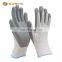 Sunnyhope cheap work gloves 13 gauge polyester nylon liner with smooth nirile palm coated gloves