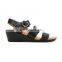 ladies new style high heels buckle strap wedges sandals shoes women used for party (LAJWG0024)