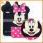 cartoon silicon phone cover for alcatel one touch pixi 3 3.5 4009d