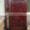 modern pre-hung exterior mahogany solid wood doors with two sidelights double front doors