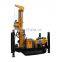 crawler base water well drilling rig machine driven by diesel engine with 300m drilling depth pneumatic DTH