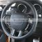 New! Carbon Fiber Style ABS Plastic Accessories For Land Rover Range Rover Evoque Steering Wheel Button Cover Trim