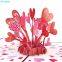 Love 3D Folding Card Romantic Valentine’s Day 3D Pop-up Card for My Beloved Girl